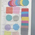 8-color Morandi transparent sticky notes in circular and square shapes for reading - Square (160 Sheets) / Macaron Color