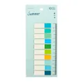 200 sheets of colorful translucent sticky index tabs with a built-in 14cm ruler base - Summer Series Translucent Style
