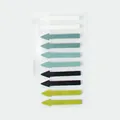 Set of 10 Morandi colored arrow index stickers for precise page marking and organization - Gradient Green