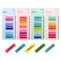 Set of four colorful themed index sticky notes with ruler scale base - 4 Packs Set Full Color Style