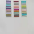 Colorful Morandi PET transparent index tabs for notebooks and page marking organization - 6 Cards Pack