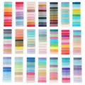 Multicolor Morandi PET index tabs and transparent sticky notes for student book marking - 210 Colors Value Pack
