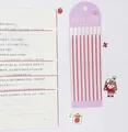 Ultra-slim transparent PET sticky notes for reading and indexing with red line guide - 160 Pieces/Pack / Red
