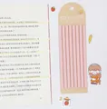 Long thin transparent PET sticky notes for book indexing 160 sheets - 160 Pieces/Pack / Yellow
