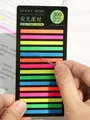 Translucent ultra-thin neon sticky index tabs set with 300 colorful sheets - 300 Pieces/Pack / Fluorescent Party