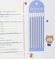 Ultra-fine blue PET sticky notes for reading and indexing, 160 sheets set - 160 Pieces/Pack / Blue