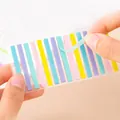 Colorful translucent narrow sticky index tabs for reading notes and student stationery - 44*4mm / Macaron Color