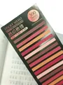 Extra-thin translucent sticky notes set with 300 warm-toned index tabs for journals - 300 Pieces/Pack / Flame Passion