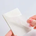 Transparent PET sticky notes for journaling and reminders, shown in a use-case close-up. - 50 Sheets/Pack (76x50mm)