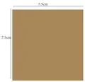 Blocchetto per appunti adesivi quadrati marroni da 7,5 cm per articoli di cancelleria - Stile Vuoto / 7.5x7.5cm / Marrone