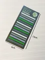 Extra thin semi-transparent sticky index tabs in forest colors, set of 300 sheets - 300 Pieces/Pack / Mist Forest