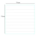 Square 7.5x7.5cm lined sticky notes for office and school memo tasks in variant - Lined / 50 Sheets (7.5x7.5cm) / White