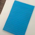 Large blue color lined sticky note for office memos, note-taking and student multi-function use - 4*6 Inch (10*15cm) / Fluorescent Blue