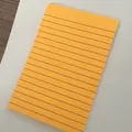 Large orange sticky note with horizontal black lines for office and student study use - 4*6 Inch (10*15cm) / Neon Orange