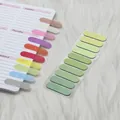 Colorful Morandi gradient semi-circular sticky index tabs for planner organization - 200 Pack / Gradient Green