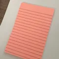 Large lined sticky notes in vibrant pink for office and school notes, strong adhesive - 4*6 Inch (10*15cm) / Neon Pink