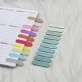 Morandi gradient sticky index tabs presented on a notebook and clear backing sheet - 200 Pack / Gradient Light Green