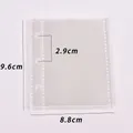 Transparent 3-hole mini PVC binder sleeve with 9.6x8.8cm dimensions for photo card album - 10 Sheets Set / Transparent Pocket Sheets