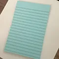 Large light blue lined sticky note for office reminders and student note taking - 4*6 Inch (10*15cm) / Light Blue