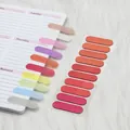 Translucent Morandi gradient index tabs and page markers for planners - 200 Pack / Gradient Red
