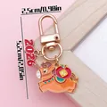 Cartoon zodiac horse keychain for 2026 Chinese New Year in festive orange and gold - 2026 Year of the Horse Fortune Apple Pony (ER2115) / 2.5x5.2mm / Red