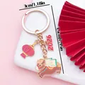 Festive cartoon Chinese zodiac horse keychain with 2026 and lantern charms for New Year gifts - 2026 Year of the Horse Lantern Wealth Pony (ER2139) / 3x7.5mm / Brown