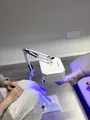 Professional NAKANO LED UV lamp for pedicure treatments in a salon setting - Foot Phototherapy Lamp (NAKANO) / White