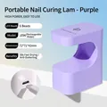 Professional portable rechargeable purple UV nail lamp with 6 LEDs for 60s fast drying - Open Rechargeable Style / Purple