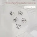 Strass en cristal carré transparent de 10x10mm pour la décoration des ongles manucure. - Blanc (G1716-01) / 1 Pièce