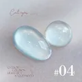 Light blue translucent cat-eye nail gel #04 with shimmering glass bead effect - No.04