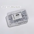 Set professionale da 50 mini nastri abrasivi per unghie grana 240 in scatola trasparente - 50 Pezzi / Grana 240