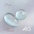 Light blue translucent cat eye gel nail polish with shimmer crystal finish shade #05 - No. 05