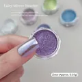 Poudre à ongles miroir violette métallique 0,35g pour un design professionnel des ongles - 03# (Env. 0.35g) / Lueur Pourpre