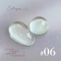 Translucent cat eye nail gel polish in shade #06 with shimmering crystal finish - No.06