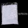 2.5mm pure white half-round flatback pearls for nail art decoration, 10,000 pieces pack - 2.5mm (ai-Approx. 10,000 Pcs/Pack) / Pure White