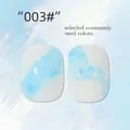 Professional light blue watercolor marble nail art smudging liquid variant 003 for nail salon - Light Blue (3#)