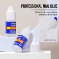 Professionele 3g sterke nagellijm voor kunstnagels, sneldrogende formule in flesje - 3g Lijm