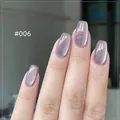 Vernis à ongles gel effet œil de chat cristal violet variant #006 pour manucure - Œil de Chat Satin 06#