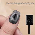 Professional heart-shaped square nail magnet tool for DIY cat-eye gel polish art design - Heart