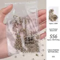 Professional Czech pointed bottom rhinestones SS6 size 1440 pieces pack for nail art decoration - Transparent / SS6 (1440 Pieces/Pack)
