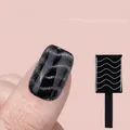 Professional wave pattern nail magnet tool for creating stunning cat-eye gel polish effects. - Wave