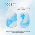 Island Blue marble effect nail art smudge ink for professional watercolor manicures - Island Blue (8#)