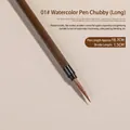 Pennello professionale in pelo di lupo per nail art e disegno di precisione 01 - Modello lungo / 18,7 cm