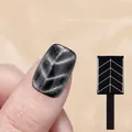 Professional leaf pattern magnet tool for creating cat eye gel nail polish effects - Leaf