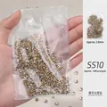 Strass tchèques SS10 à fond pointu blancs, 2,8mm, pack de 1440 pour nail art - Transparent / SS10 (1440 Pièces/Paquet)