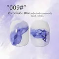 Professional nail art ink smudge liquid in periwinkle blue showing marble effect - Periwinkle Blue (9#)