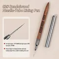 Professional 02# Sandalwood handle nail art liner brush with 9mm ultra-fine needle tip - 02# 9mm