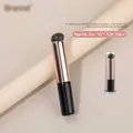 Professional black portable silicone nail and lip brush with a transparent dustproof case - 10x1.6cm (With Dust Cover) / Black