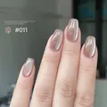 Vernis à ongles gel œil de chat n° 011 avec effet céramique blanc clair de lune - Œil de Chat Satin 11#