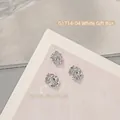 Elegant white gift box alloy rhinestone nail art charm decoration for festive manicure 8x9mm - White Gift Box (G1714-04) / Single Piece